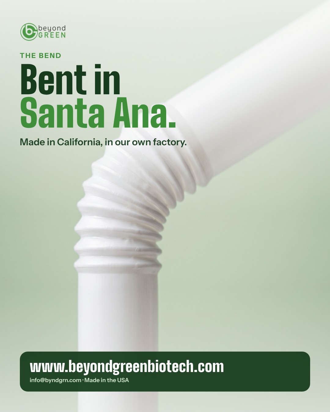 Bendy straws, bent in Santa Ana